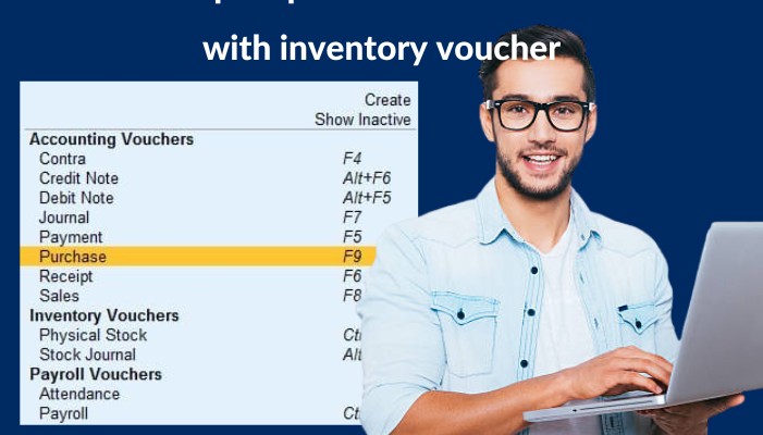 How to import purchases and sales with inventory voucher