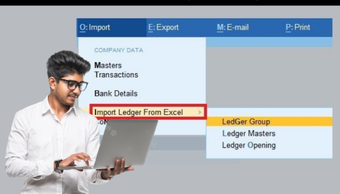 How to do Bank import with ledger configuration, from excel to tally