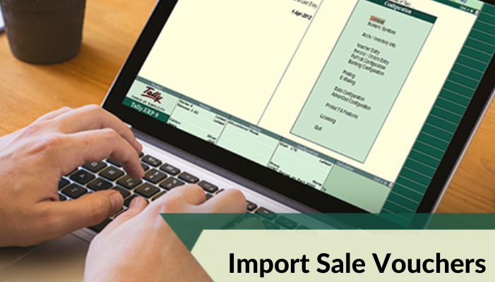 How to import sale vouchers from excel to tally
