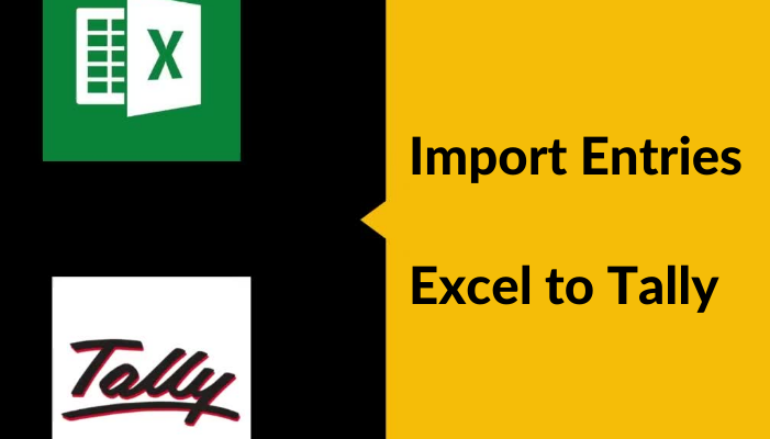 How to import entries from excel to tally